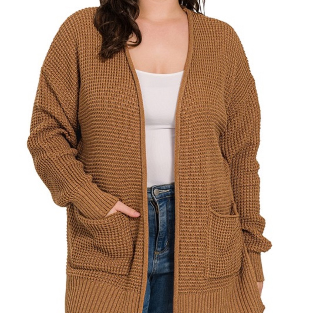 Zenana Outfitters Brown Women's Cardigan